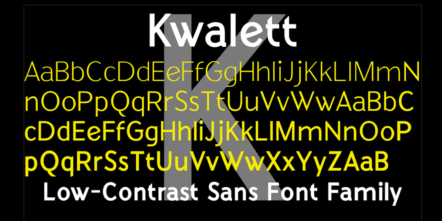 Kwalett Light Font preview